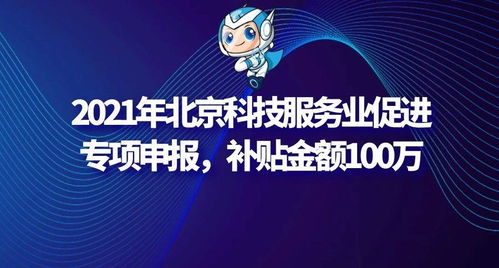2021年北京科技服務(wù)業(yè)促進(jìn)專項(xiàng)申報指南 信息技術(shù)咨詢服務(wù)可獲100萬補(bǔ)貼